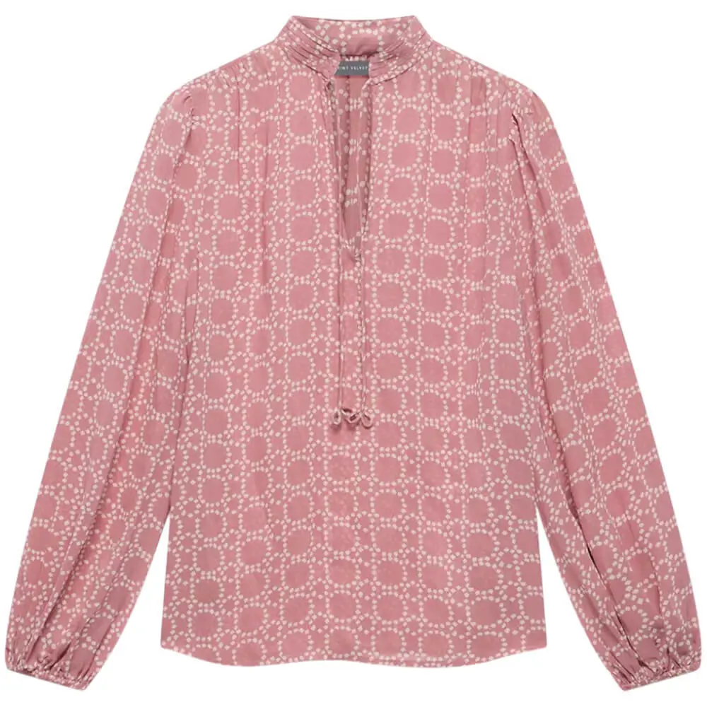 Mint Velvet Pink Geometric Print Blouse